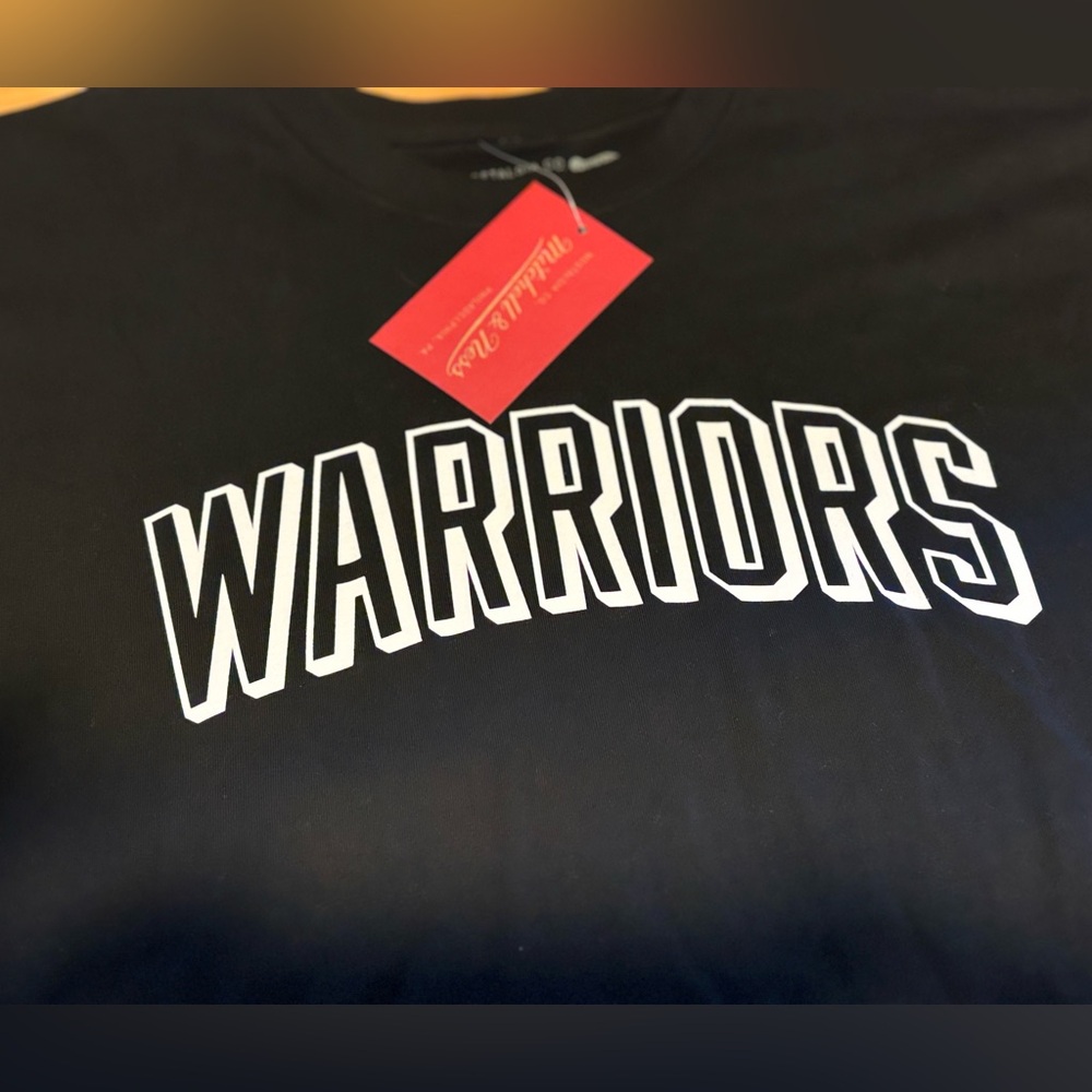 Warriors Black T-Shirt - NWT